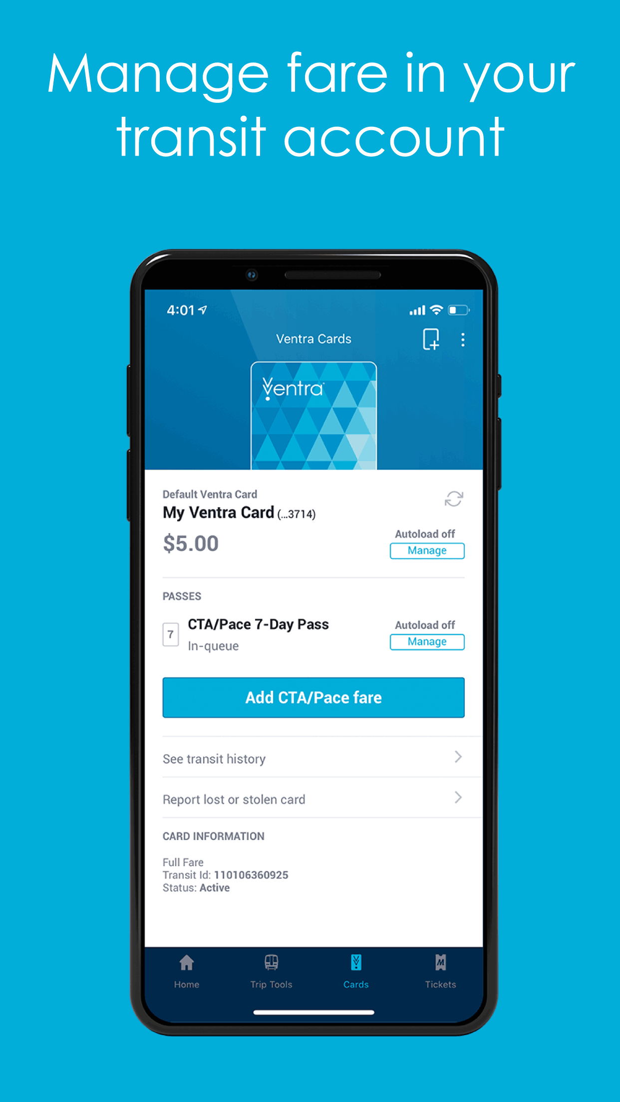 Ventra screenshot 2