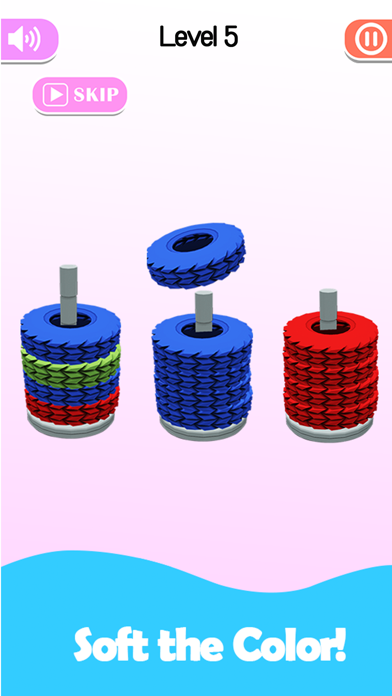 Screenshot #2 pour Stack Sort - Color Hoop