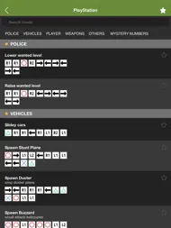Cheats for GTA V ipad bilder 1