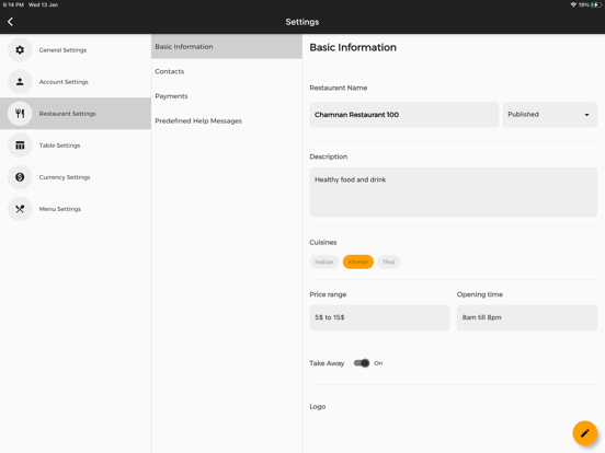 Screenshot #5 pour Xenorder Restaurant