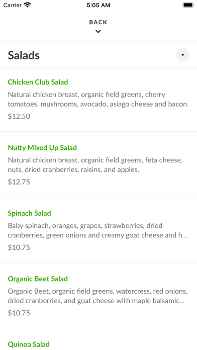 The Valley Organic Deli Screenshot