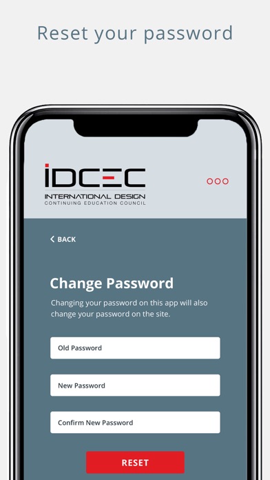 IDCEC Mobile Attendance App Screenshot