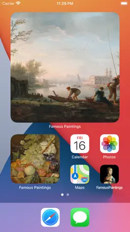 Game screenshot Famous Paintings Widget: Art hack