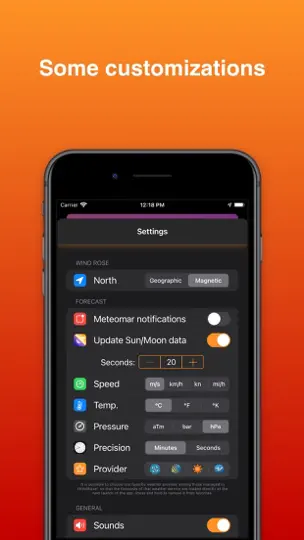 Screenshot von IWindRose² auf dem iPhone 9