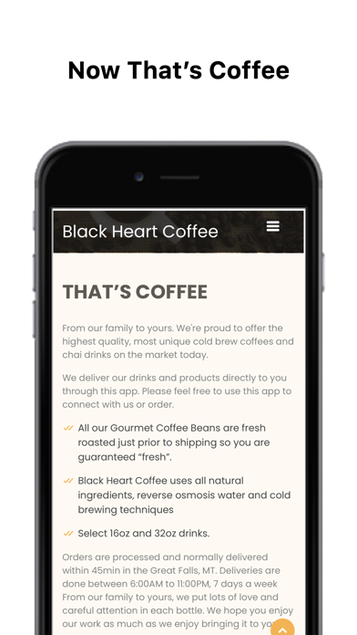 Black Heart Coffee Screenshot