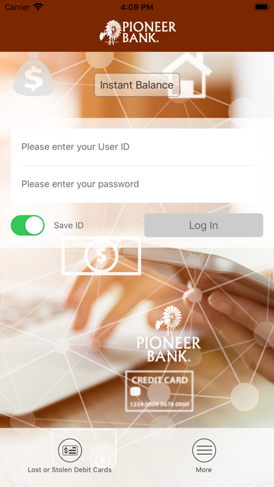 Pioneer Bank Screenshot