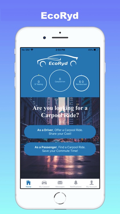 EcoRyd - Carpool Your Commute