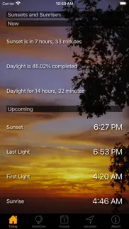 How to cancel & delete sunset and sunrise times 4