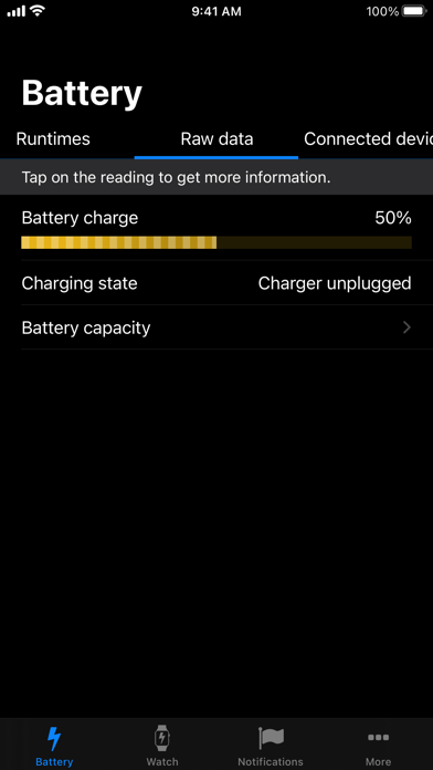Battery Life - check runtimes Screenshot