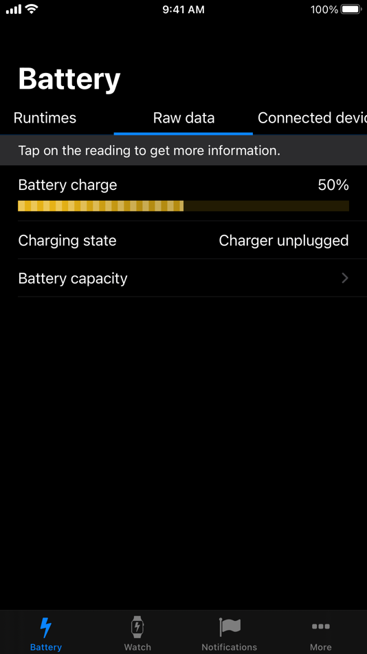 #2. Battery Life - check runtimes (iOS) 由: RBT Digital LLC