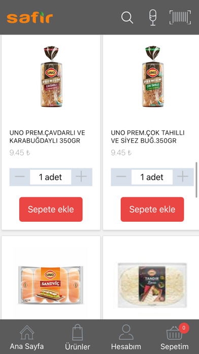 Safir Market Screenshot