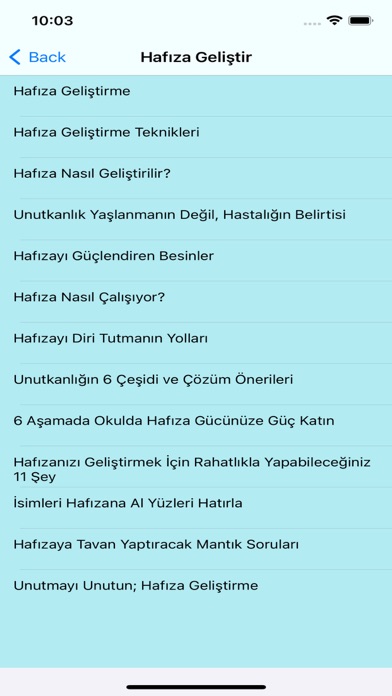 Beyin ve Hafıza Geliştir Screenshot