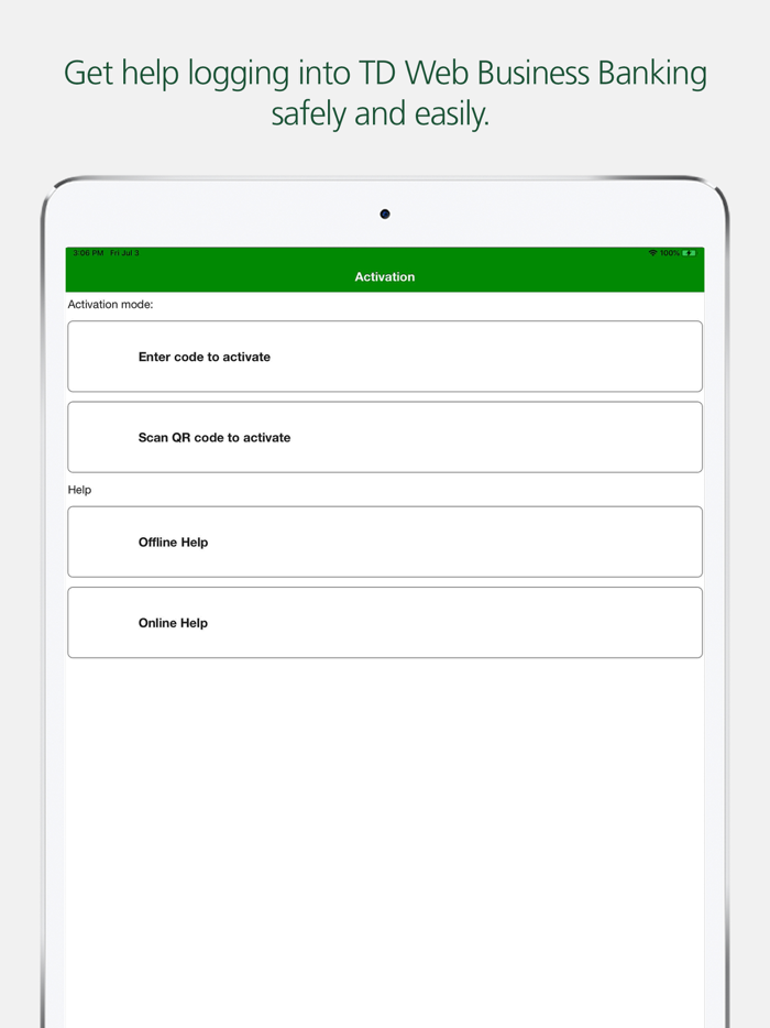 TD Token for Business