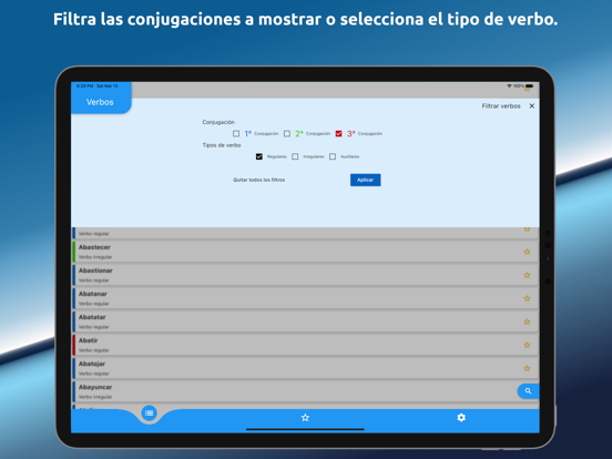 Screenshot #5 pour Verbos y Conjugaciones Español