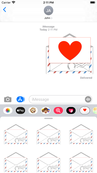 love letters stickers Screenshot