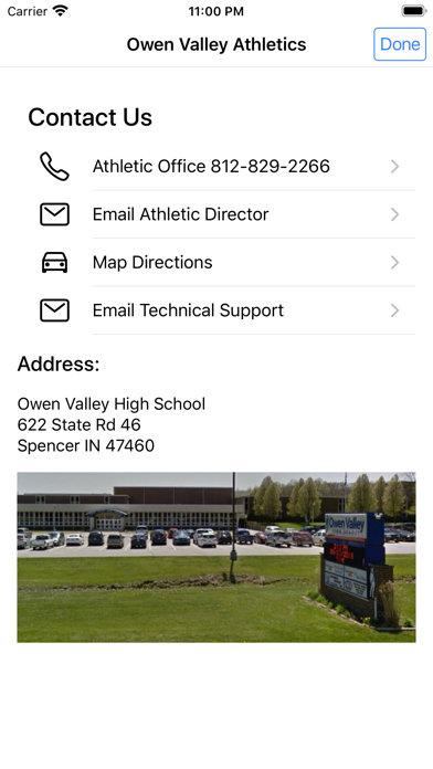 Owen Valley Athletics Indiana Screenshot
