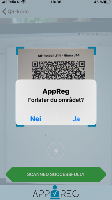 AppReg Screenshot