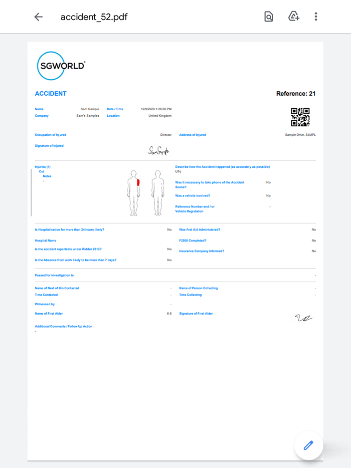 Incident - Accident Reporting