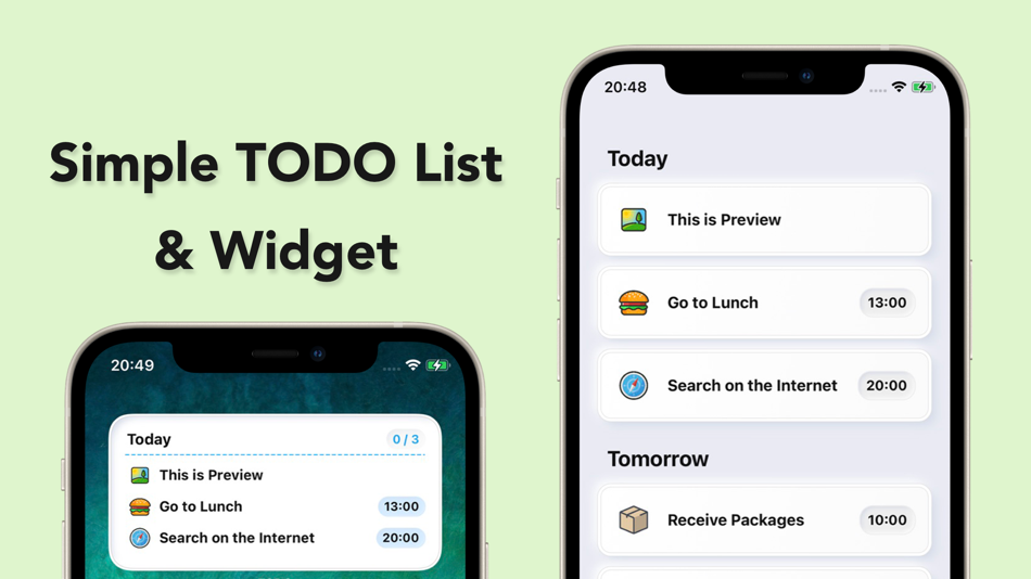 #1. Simple TODO List - Widget Plus (iOS) 由: Ryosuke Nakashiro