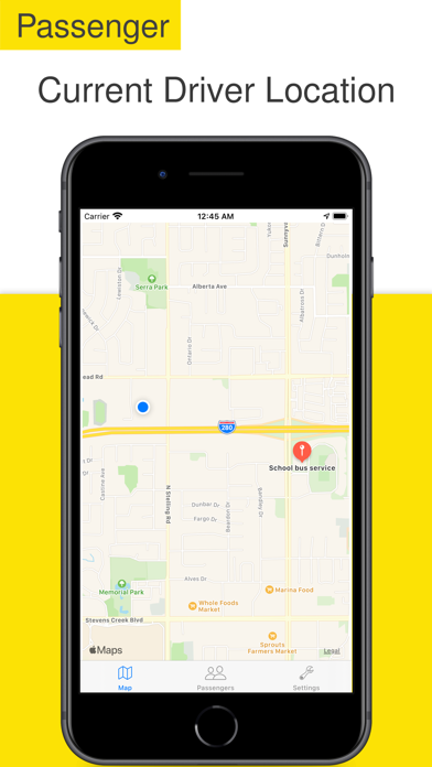 Busbell - Locate driver on map Screenshot