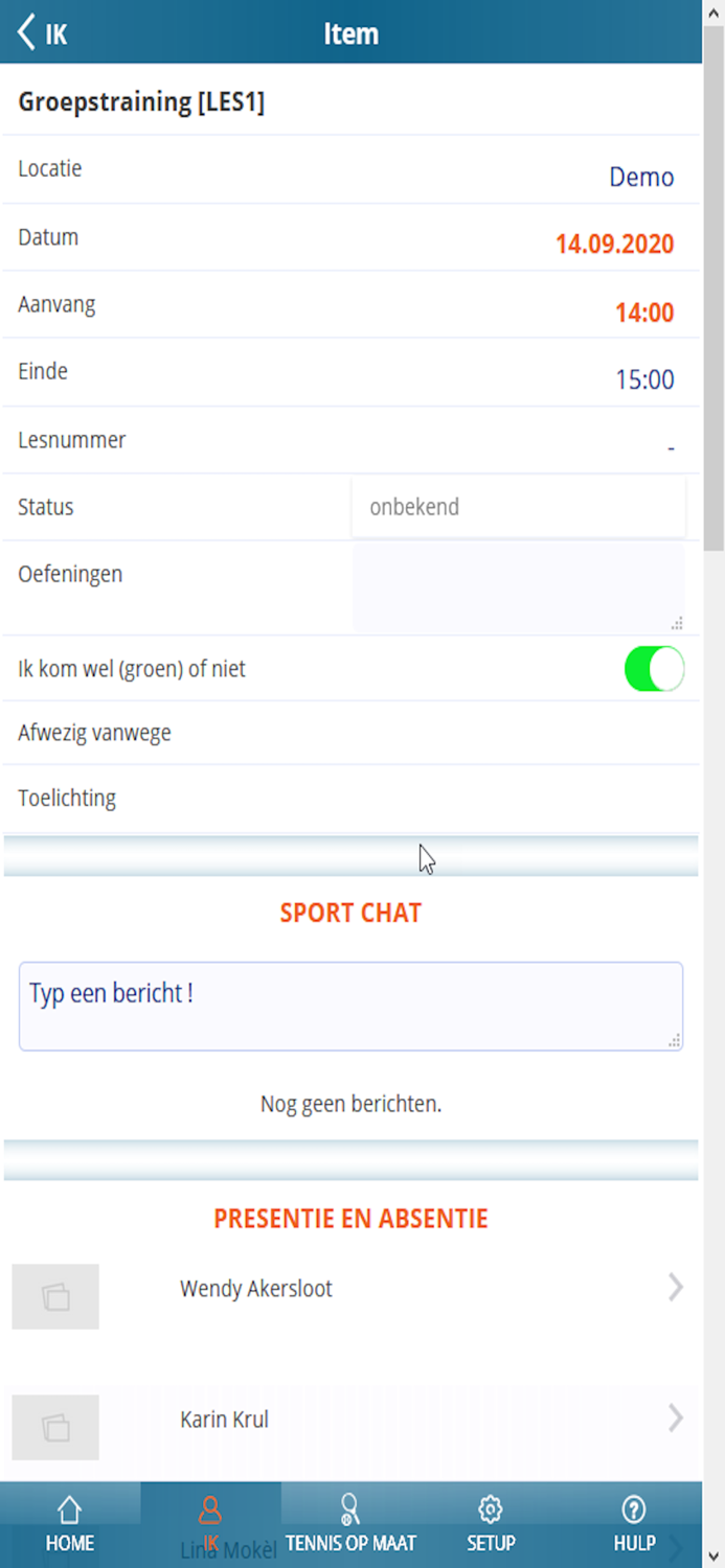 Tennisschool Tennis Op Maat