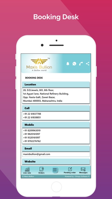 Maxis bullion Screenshot