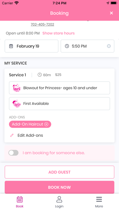 Sparkles Beauty Bar Screenshot