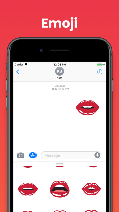 Beautiful Lips stickers emoji Screenshot