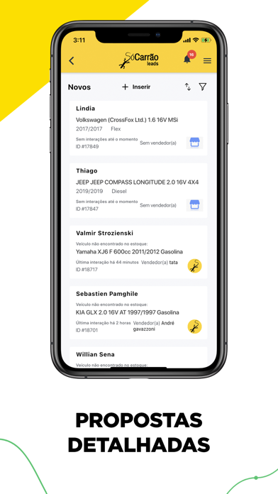 SóCarrão Leads Screenshot