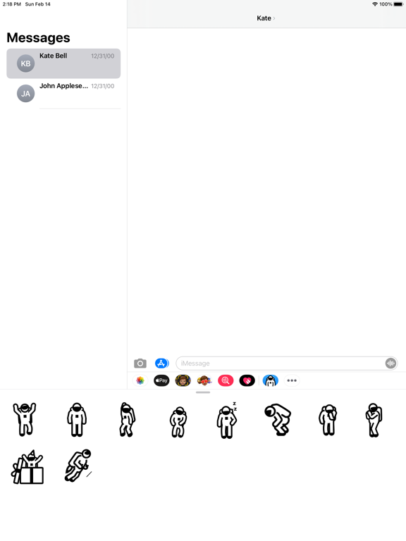 Screenshot #4 pour Animated Astronaut Stickers