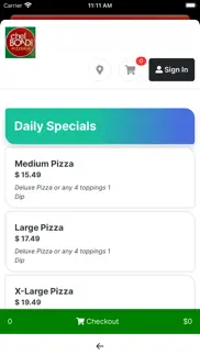 chef bondi pizza restaurant iphone screenshot 2