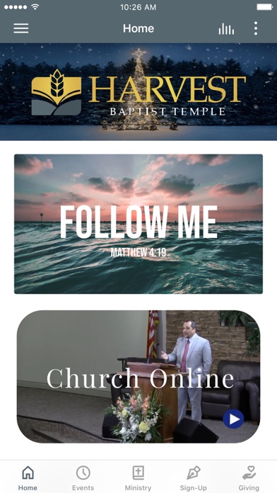 Harvest Baptist Temple Screenshot