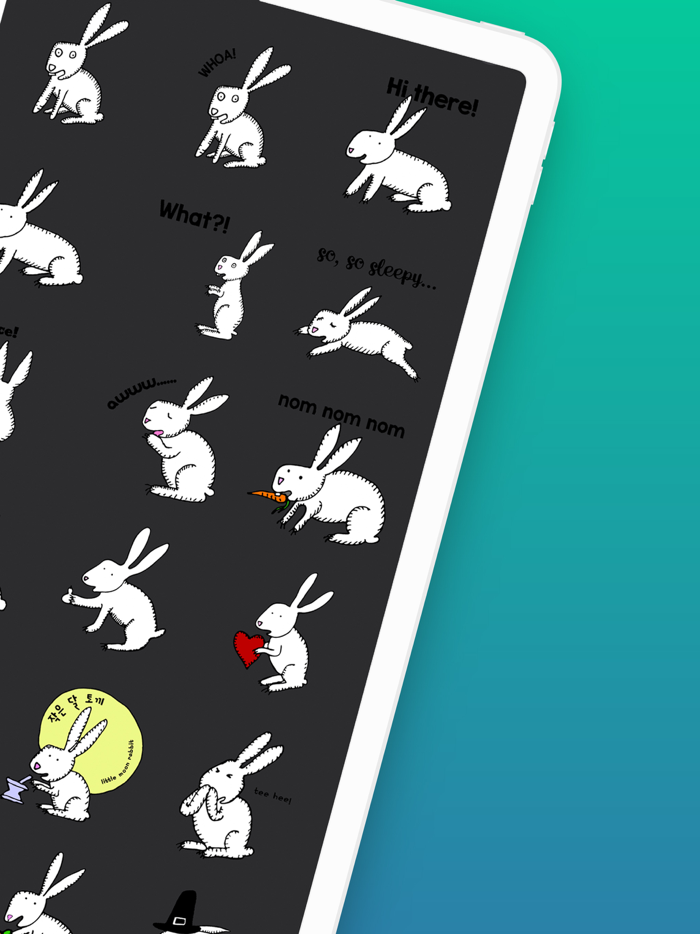 Happy Rabbits Stickers