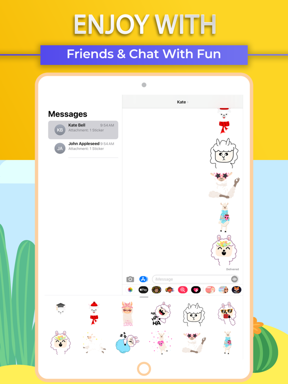 Llama Stickers Emojis iPad screenshot