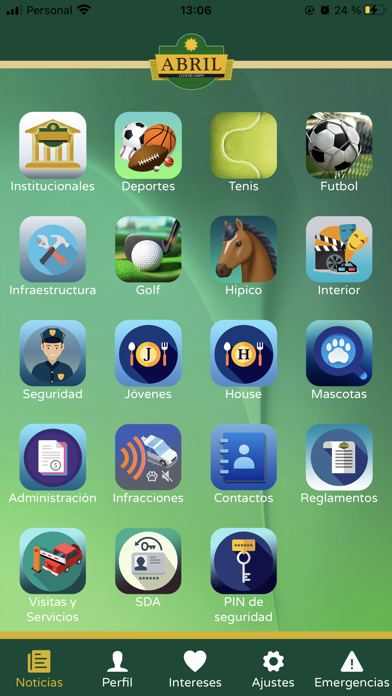 Abril Club de Campo Screenshot