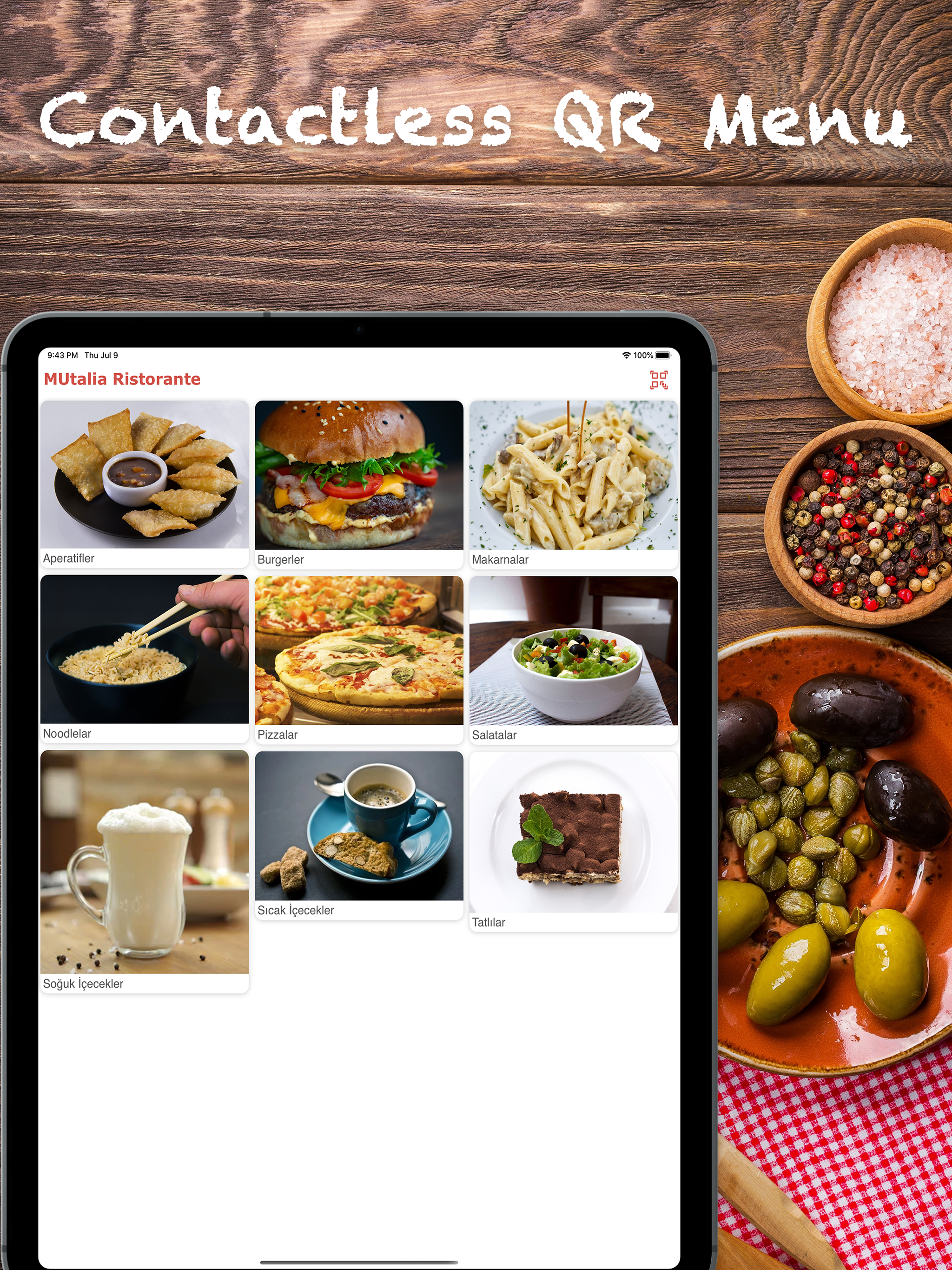 Restorent Menu-QR,Contactless
