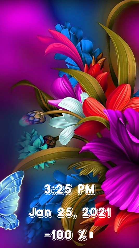 #10. Digital Time-Big Clock Widget (iOS) Podle: Bushra Parveen