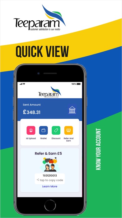 Teeparam Money Transfer Screenshot