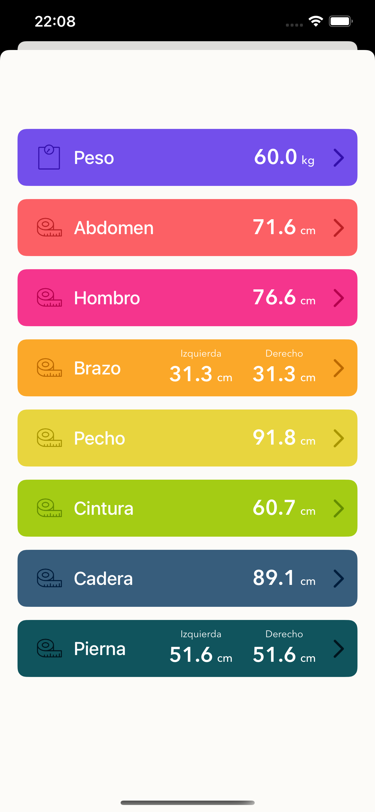 Seguimiento de Peso