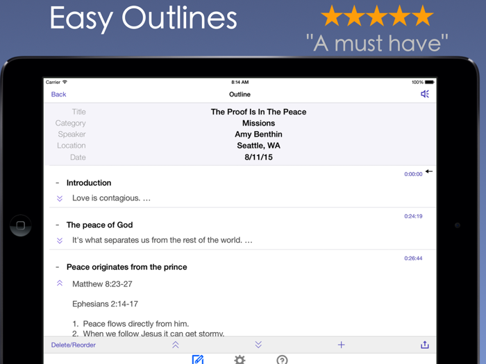 Sermon Notes - Hear Learn Live