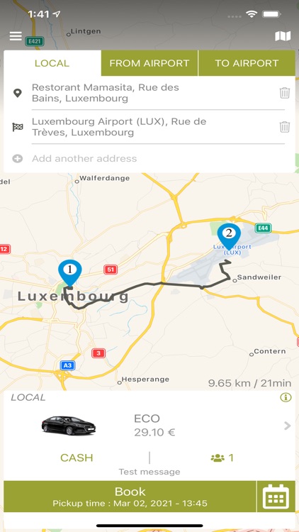 eTaxi Luxembourg