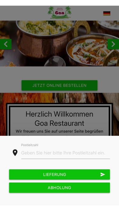 Restaurant Goa Screenshot