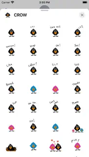 crow sticker pack iphone screenshot 1