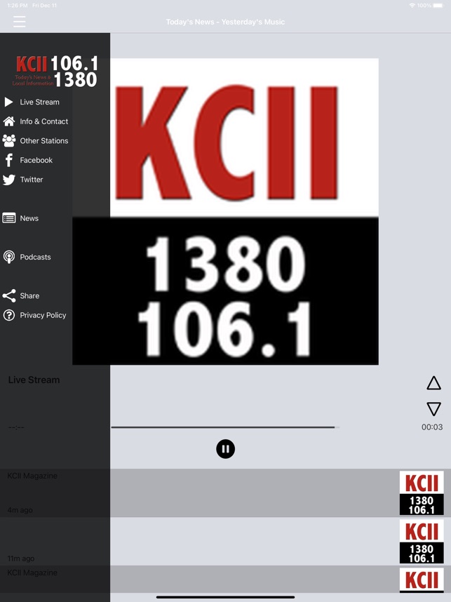 Kcii radio sale