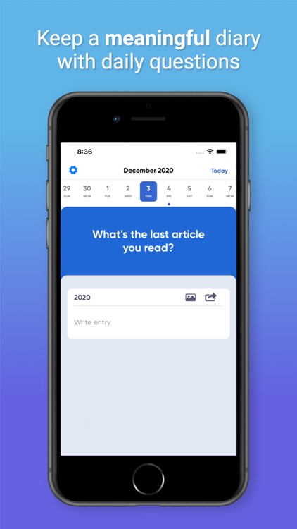 Question Diary - Daily journal