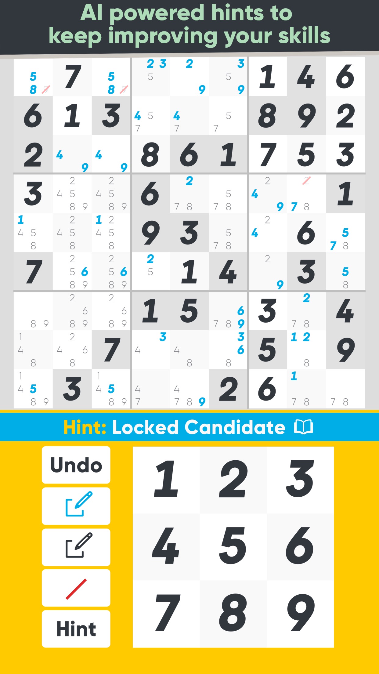 Screenshot do app Good Sudoku by Zach Gage