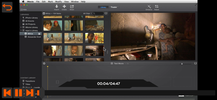 Course for Intro to iMovie