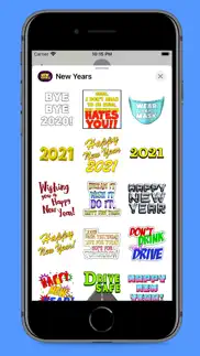 new year's fun stickers iphone screenshot 3
