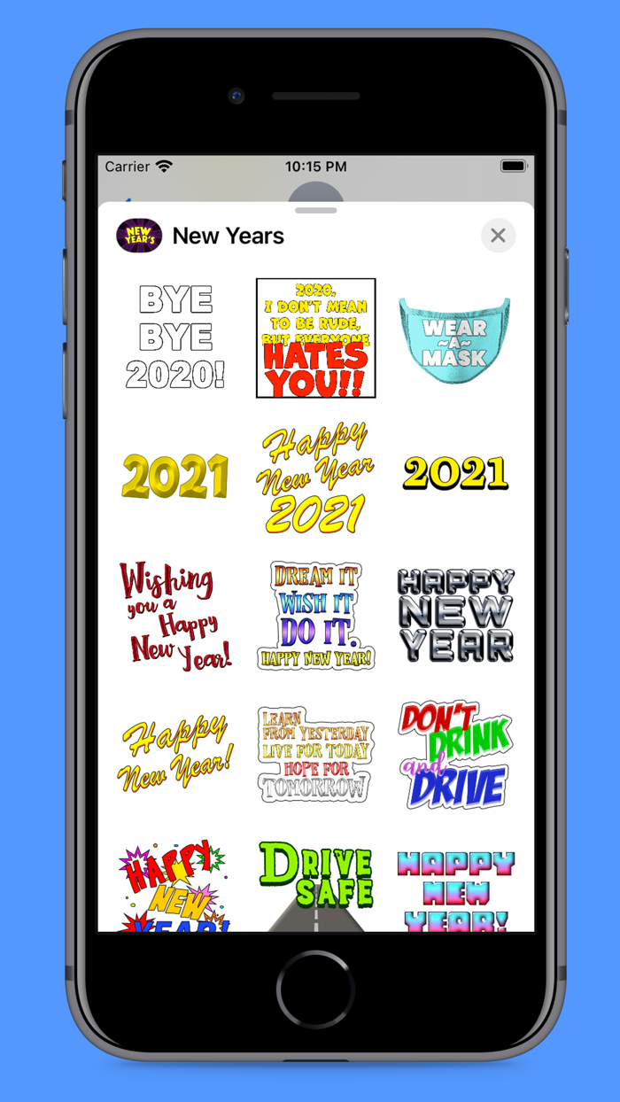 New Years Fun Stickers