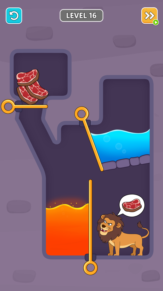 #5. Feed The Animals-Pull Pin Save (iOS) 由: Payal Lakhani